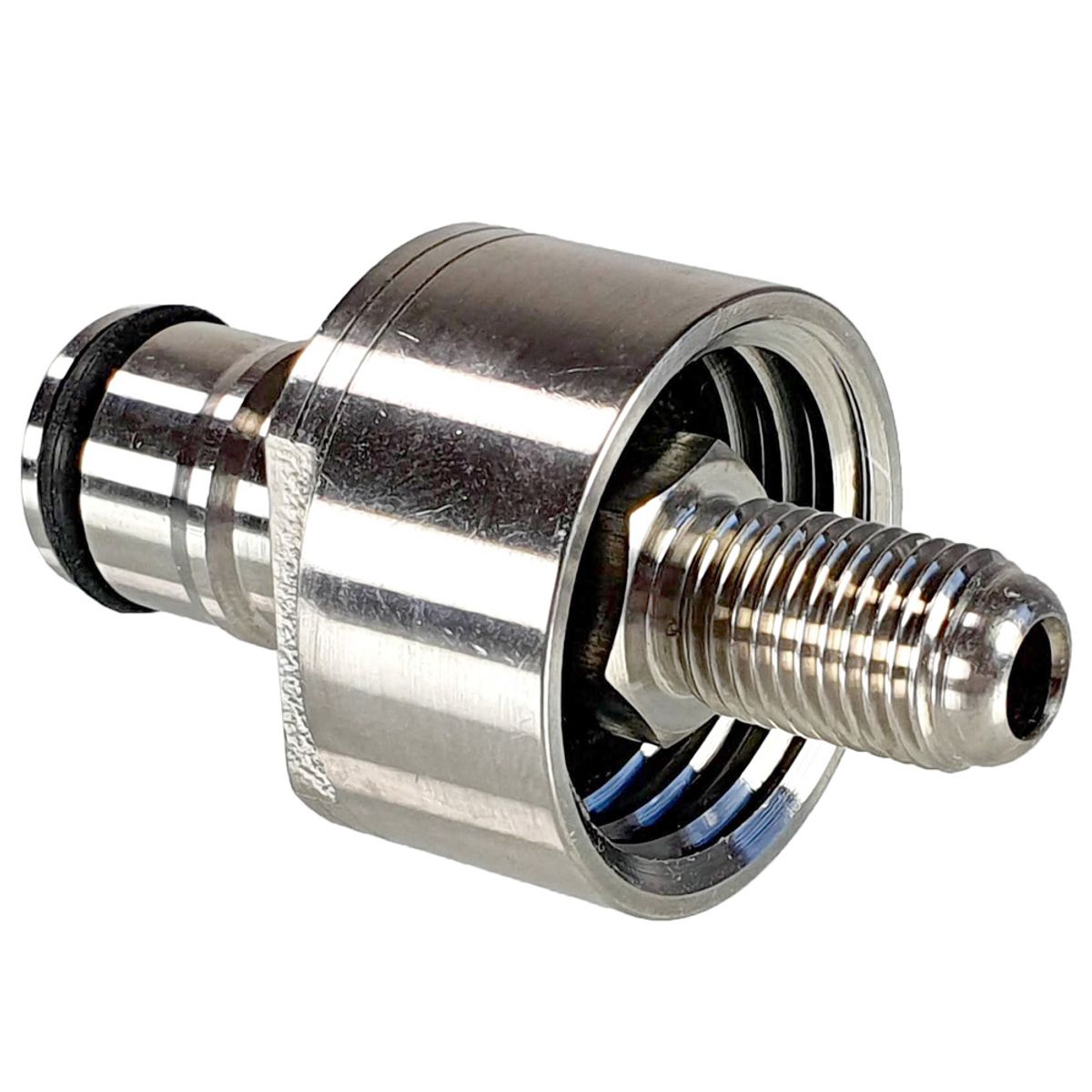 Ball lock ventil med gjenger